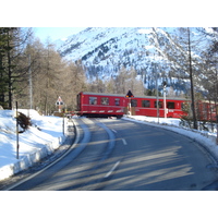 รูปถ่าย สวิสเซอร์แลนด์(Switzerland) จากปอนเตรซีนาไปลาโกเบียนโก(From Pontresina to Lago Bianco) 2007-01 87