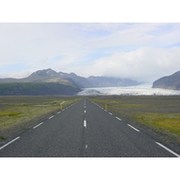 รูปถ่าย ไอซ์แลนด์(Iceland) ถนนหมายเลข 1 จากโยกุลซาร์เลานไปวีก(Road 1 Jokulsarlon to vik) 2003-06 24