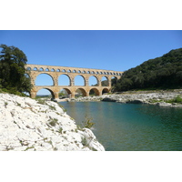 รูปถ่าย ฝรั่งเศส(France) สะพานปงดูการ์(Pont du Gard) 2008-04 19
