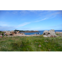 รูปถ่าย ฝรั่งเศส(France) แปร์รอส-กีแรก(Perros Guirec) หิน  แกรนิตชมพู (Cote de granite rose) 2007-08 17