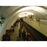 รูปถ่าย รัสเซีย(Russia) มอสโก(Moscow) รถไฟใต้ดิน(Subway) 2005-04 11