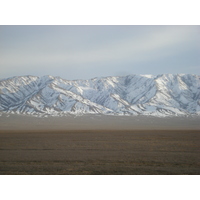 รูปถ่าย คาซัคสถาน(Kazakhstan) ถนนจากอัลมาตีไปหุบผาชารึน(Almaty to Charyn Canyon road) 2007-03 153