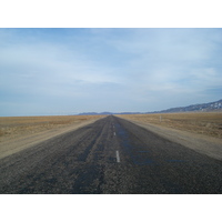 รูปถ่าย คาซัคสถาน(Kazakhstan) ถนนจากอัลมาตีไปหุบผาชารึน(Almaty to Charyn Canyon road) 2007-03 125