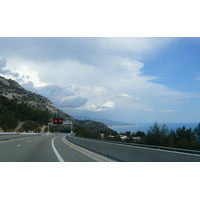 รูปถ่าย ฝรั่งเศส(France) เฟรนช์ริวิเอรา(French Riviera) ถนนจากนีซไปม็องตง(Nice to Menton road) 2008-03 7