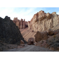 รูปถ่าย คาซัคสถาน(Kazakhstan) หุบผาชารึน(Charyn Canyon) 2007-03 214
