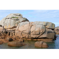 รูปถ่าย ฝรั่งเศส(France) แปร์รอส-กีแรก(Perros Guirec) หิน  แกรนิตชมพู (Cote de granite rose) 2007-08 63