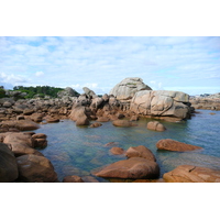 รูปถ่าย ฝรั่งเศส(France) แปร์รอส-กีแรก(Perros Guirec) หิน  แกรนิตชมพู (Cote de granite rose) 2007-08 58