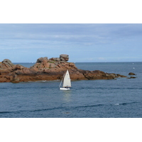 รูปถ่าย ฝรั่งเศส(France) แปร์รอส-กีแรก(Perros Guirec) หิน  แกรนิตชมพู (Cote de granite rose) 2007-08 62