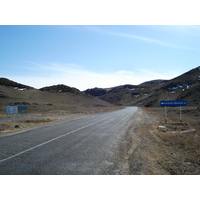 รูปถ่าย คาซัคสถาน(Kazakhstan) ถนนจากอัลมาตีไปหุบผาชารึน(Almaty to Charyn Canyon road) 2007-03 19