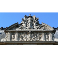รูปถ่าย ฝรั่งเศส(France) ปารีส(Paris) ลูฟว์(Louvre) ด้านหน้าพระราชวังลูฟวร์ริมแม่น้ำ(Riverside facade of Louvre) 2007-07 43
