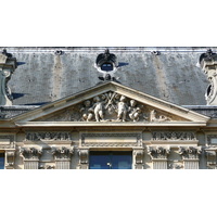 รูปถ่าย ฝรั่งเศส(France) ปารีส(Paris) ลูฟว์(Louvre) ด้านหน้าพระราชวังลูฟวร์ริมแม่น้ำ(Riverside facade of Louvre) 2007-07 69