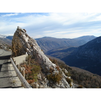 รูปถ่าย ฝรั่งเศส(France) ถนนจากกูร์เซกูลไปเกรโอลีแยร์-เล-เนจ(Coursegoule to Greolieres les neiges road) 2007-01 89