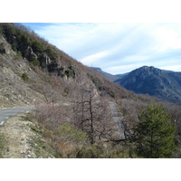 รูปถ่าย ฝรั่งเศส(France) ถนนจากกูร์เซกูลไปเกรโอลีแยร์-เล-เนจ(Coursegoule to Greolieres les neiges road) 2007-01 112