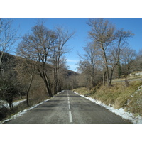รูปถ่าย ฝรั่งเศส(France) ถนนจากกูร์เซกูลไปเกรโอลีแยร์-เล-เนจ(Coursegoule to Greolieres les neiges road) 2007-01 2