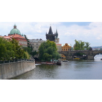 รูปถ่าย สาธารณรัฐเช็ก(Czech Republic) ปราก(Prague) แม่น้ำวัลตาวา(Vltava river) 2007-07 16