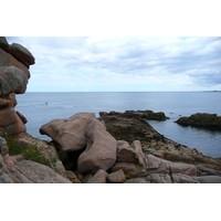 รูปถ่าย ฝรั่งเศส(France) แปร์รอส-กีแรก(Perros Guirec) หิน  แกรนิตชมพู (Cote de granite rose) 2007-08 76