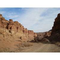 รูปถ่าย คาซัคสถาน(Kazakhstan) หุบผาชารึน(Charyn Canyon) 2007-03 180