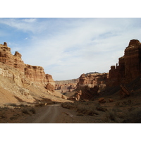 รูปถ่าย คาซัคสถาน(Kazakhstan) หุบผาชารึน(Charyn Canyon) 2007-03 102