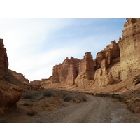 รูปถ่าย คาซัคสถาน(Kazakhstan) หุบผาชารึน(Charyn Canyon) 2007-03 131