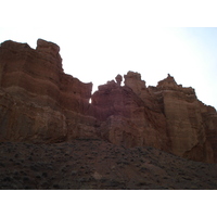 รูปถ่าย คาซัคสถาน(Kazakhstan) หุบผาชารึน(Charyn Canyon) 2007-03 103