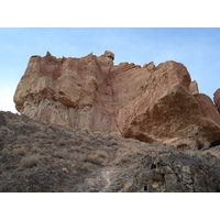 รูปถ่าย คาซัคสถาน(Kazakhstan) หุบผาชารึน(Charyn Canyon) 2007-03 6