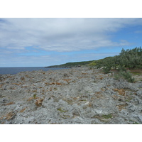 รูปถ่าย นิวแคลิโดเนีย(New Caledonia) เกาะลีฟู(Lifou) หน้าผาโซเดร(Xodre Cliffs) 2010-05 20
