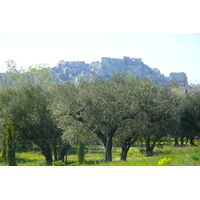รูปถ่าย ฝรั่งเศส(France) โพรว็องส์(Provence) ถนนจากมูรีแยสไปโบเดอโพรว็องส์(Mouries to Baux de Provence road) 2008-04 8
