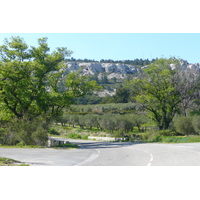 รูปถ่าย ฝรั่งเศส(France) โพรว็องส์(Provence) ถนนจากมูรีแยสไปโบเดอโพรว็องส์(Mouries to Baux de Provence road) 2008-04 16