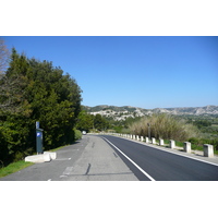 รูปถ่าย ฝรั่งเศส(France) โพรว็องส์(Provence) ถนนจากมูรีแยสไปโบเดอโพรว็องส์(Mouries to Baux de Provence road) 2008-04 0