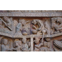 รูปถ่าย ฝรั่งเศส(France) กงก์(Conques) โบสถ์แซ็งต์-ฟัว เดอ กงก์(Abbatiale Sainte-Foy de Conques) 2018-04 17