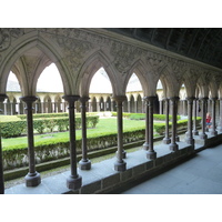 รูปถ่าย ฝรั่งเศส(France) มงแซ็งมีแชล(Mont St Michel) ระเบียงคดแอบบีมงแซ็งมีแชล(Mont St Michel Abbey Cloister) 2010-04 1