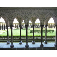 รูปถ่าย ฝรั่งเศส(France) มงแซ็งมีแชล(Mont St Michel) ระเบียงคดแอบบีมงแซ็งมีแชล(Mont St Michel Abbey Cloister) 2010-04 80