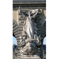 รูปถ่าย ฝรั่งเศส(France) ปารีส(Paris) ลูฟว์(Louvre) ด้านหน้าพระราชวังลูฟวร์ริมแม่น้ำ(Riverside facade of Louvre) 2007-07 21