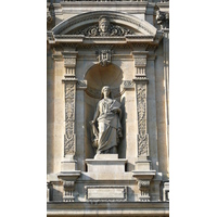 รูปถ่าย ฝรั่งเศส(France) ปารีส(Paris) ลูฟว์(Louvre) ด้านหน้าพระราชวังลูฟวร์ริมแม่น้ำ(Riverside facade of Louvre) 2007-07 9
