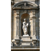 รูปถ่าย ฝรั่งเศส(France) ปารีส(Paris) ลูฟว์(Louvre) ด้านหน้าพระราชวังลูฟวร์ริมแม่น้ำ(Riverside facade of Louvre) 2007-07 10