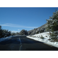 รูปถ่าย ฝรั่งเศส(France) ถนนจากกูร์เซกูลไปเกรโอลีแยร์-เล-เนจ(Coursegoule to Greolieres les neiges road) 2007-01 12