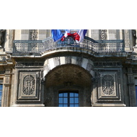 รูปถ่าย ฝรั่งเศส(France) ปารีส(Paris) ลูฟว์(Louvre) ด้านหน้าพระราชวังลูฟวร์ริมแม่น้ำ(Riverside facade of Louvre) 2007-07 47