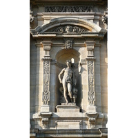 รูปถ่าย ฝรั่งเศส(France) ปารีส(Paris) ลูฟว์(Louvre) ด้านหน้าพระราชวังลูฟวร์ริมแม่น้ำ(Riverside facade of Louvre) 2007-07 41