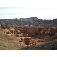 รูปถ่าย คาซัคสถาน(Kazakhstan) หุบผาชารึน(Charyn Canyon) 2007-03 24