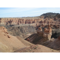 รูปถ่าย คาซัคสถาน(Kazakhstan) หุบผาชารึน(Charyn Canyon) 2007-03 111