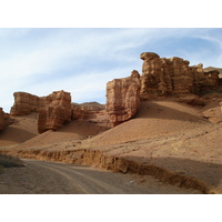 รูปถ่าย คาซัคสถาน(Kazakhstan) หุบผาชารึน(Charyn Canyon) 2007-03 164