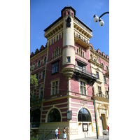 รูปถ่าย สาธารณรัฐเช็ก(Czech Republic) ปราก(Prague) ริมฝั่งสเมตานา(Smetanovo nabr) 2007-07 23