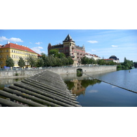 รูปถ่าย สาธารณรัฐเช็ก(Czech Republic) ปราก(Prague) ริมฝั่งสเมตานา(Smetanovo nabr) 2007-07 28