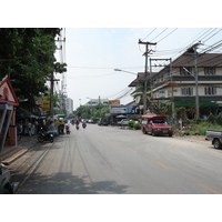 รูปถ่าย ไทย(Thailand) เชียงใหม่(Chiang Mai) ข้างในคุเมืองเชียงใหม่(Inside Canal) ถนนสามล้าน(Sam Lan Road) 2006-04 3